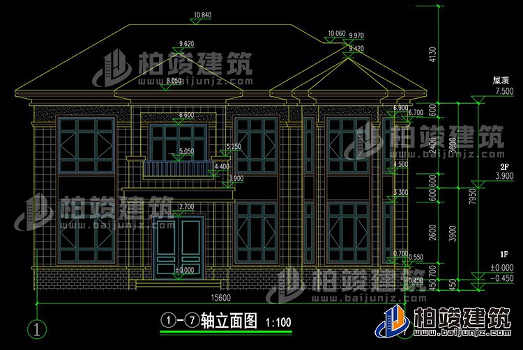 正立面图